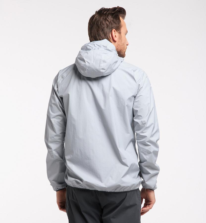 Haglöfs Mens L.I.M Proof Waterproof Jacket Grey New Zealand 71984YQPW